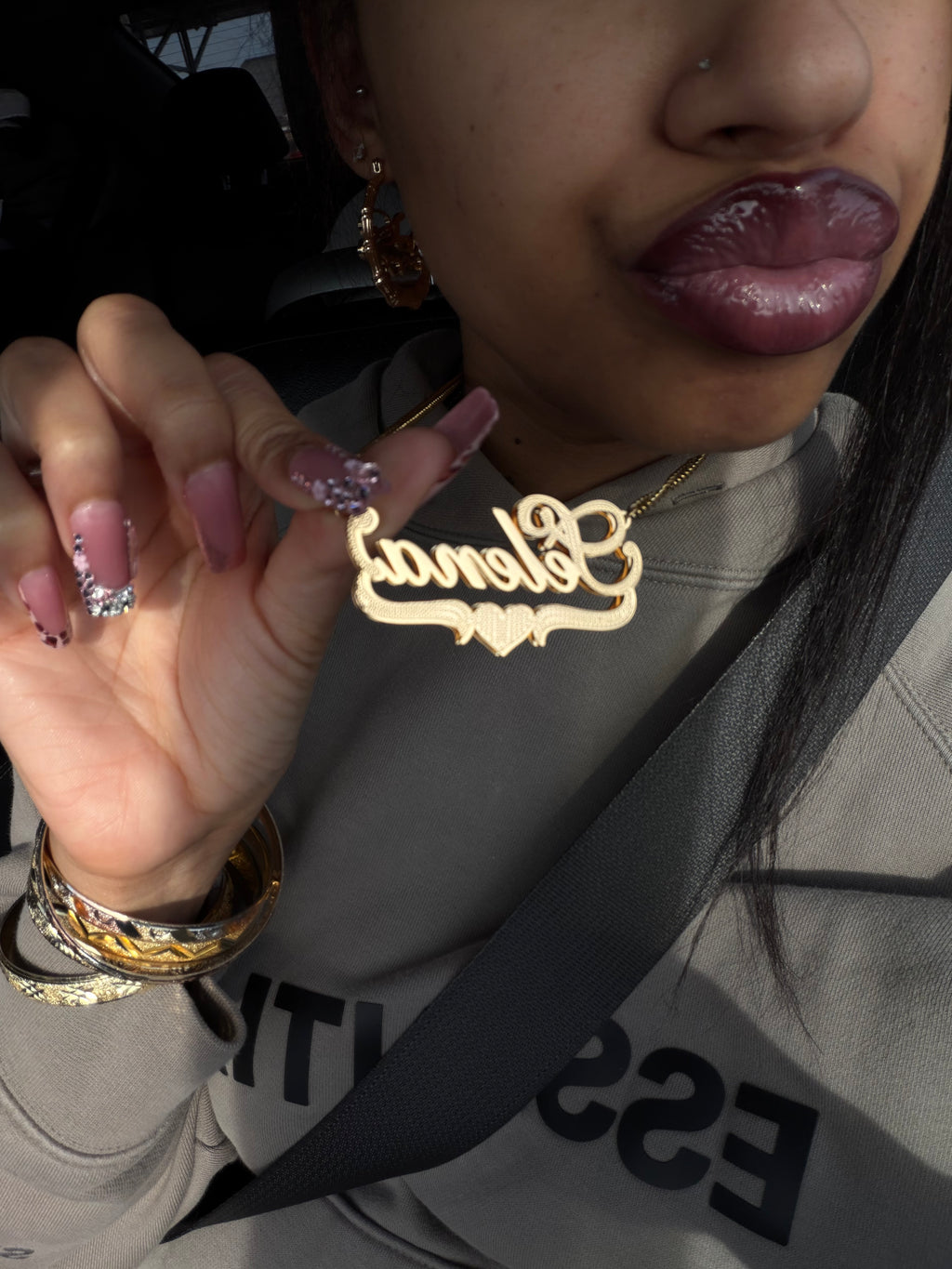 DOUBLE PLATED CUSTOM NAME NECKLACE💖 ALL GOLD