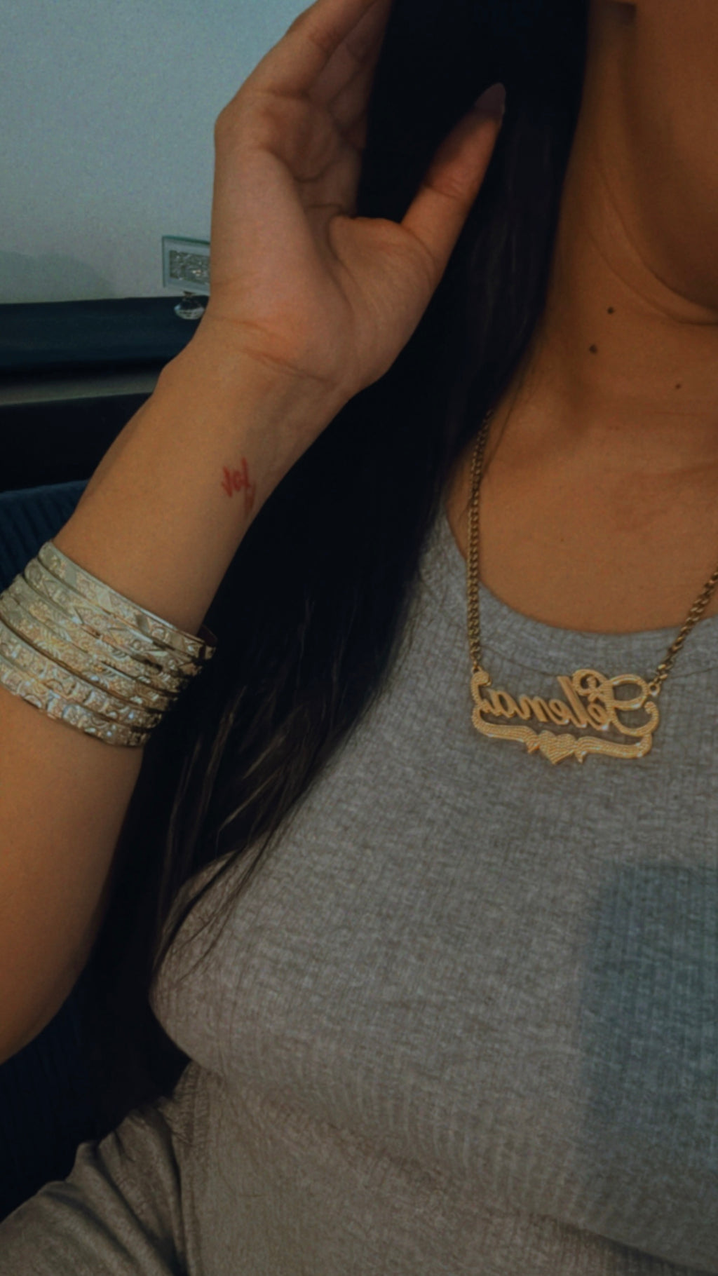 DOUBLE PLATED CUSTOM NAME NECKLACE💖 ALL GOLD